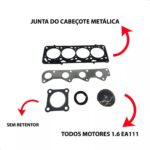 Jogo Junta Superior S Ret Elring Vw Gol Fox Saveiro 1.6 8v